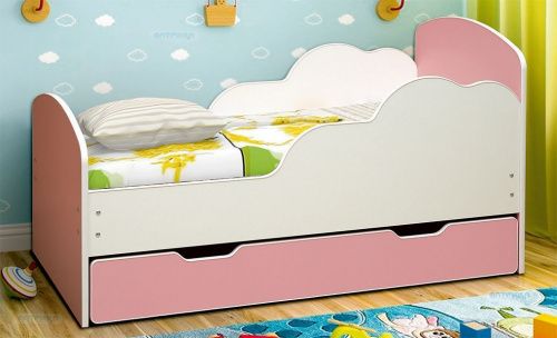 Кровать детская с ящиком «Облака» фото 2